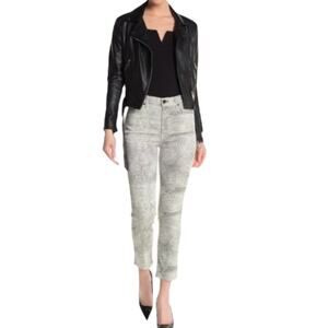 GRLFRND Reed High Rise Skinny Jeans Sz 25/26 NWT Animal Spotted Print USA